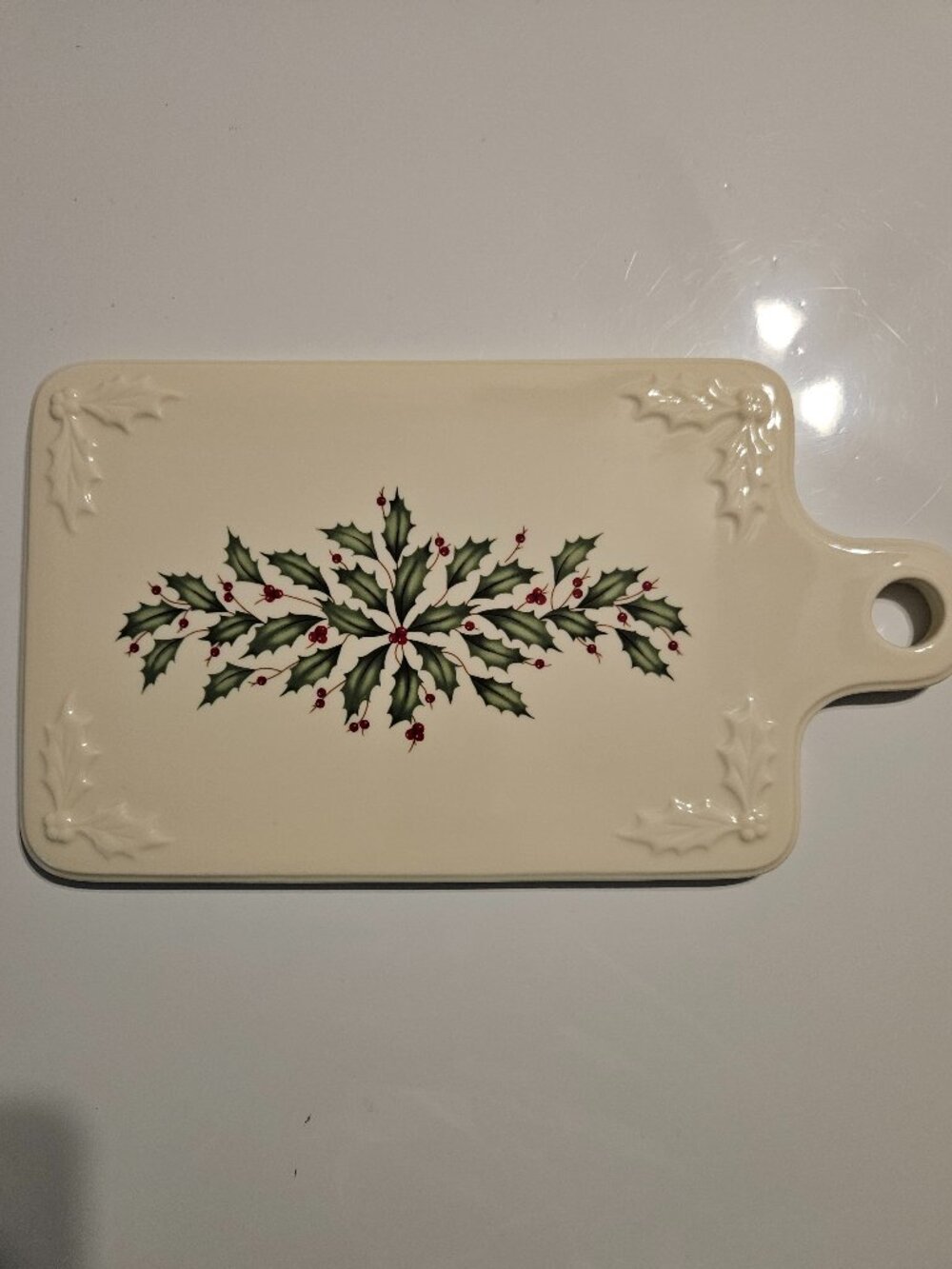 Lenox Christmas Cheeseboard with Handle